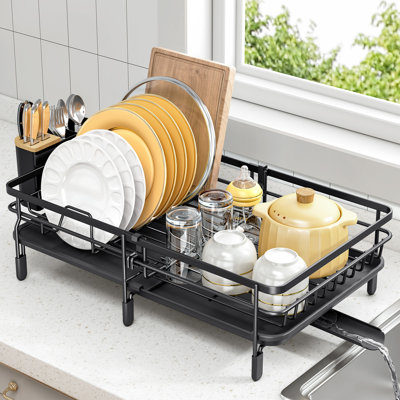 Sabatier Expandable Stainless Steel Dish Rack with Rust-Resistant